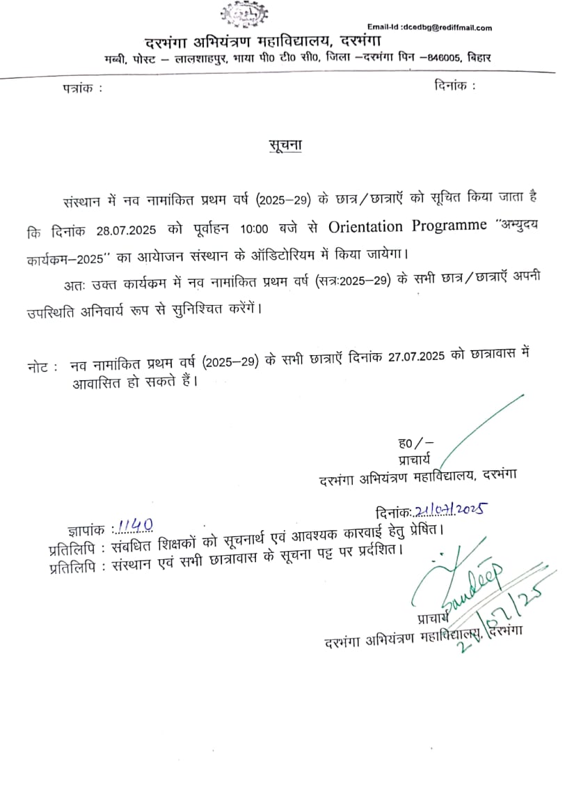 Orientation Program 2025 Batch
